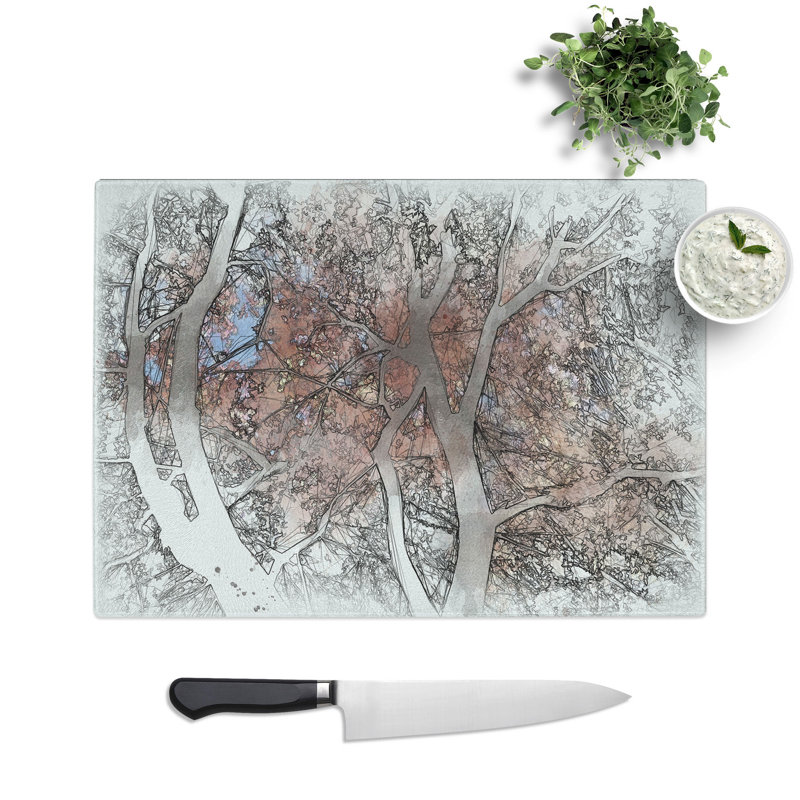 Maple Tree Vol.2 Sketch Chopping Board, 28.5cm W x 39cm L