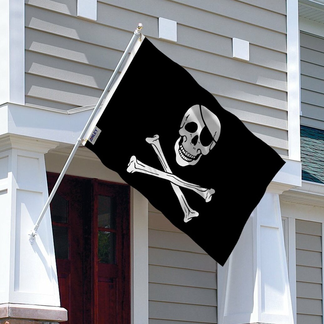 Buy Pirate flags, Buy Pirate With Patch Flag Jolly roger flag