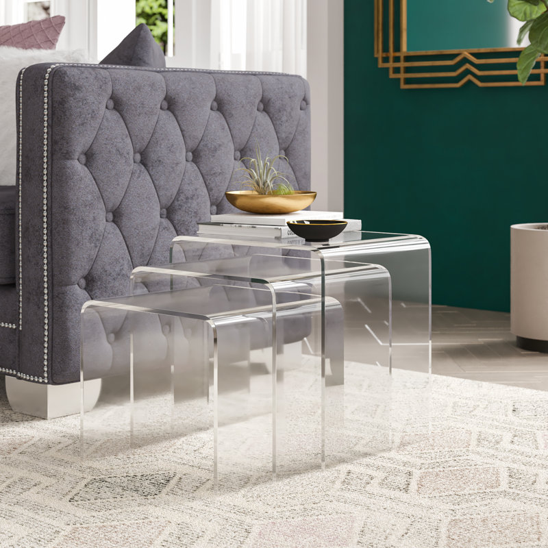 Tables gigognes Betty, Transparent