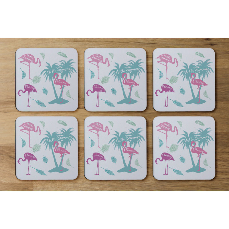 Square 6 Piece Coaster Set