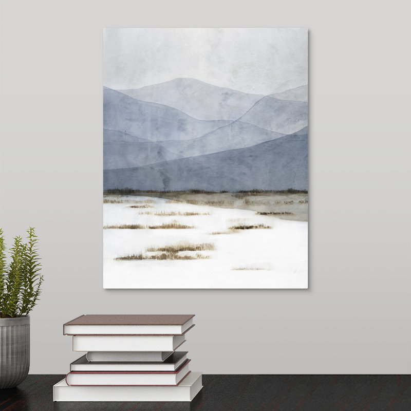 « winters aube », peinture sur toile, Toile tendue, H 14 po x l 11 po x p 1,25 po