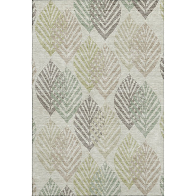 Premium Machine Washable Prisco Taupe Rug