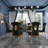 Black And Gold Dining Chairs With Open Back-1313486834-1313486835