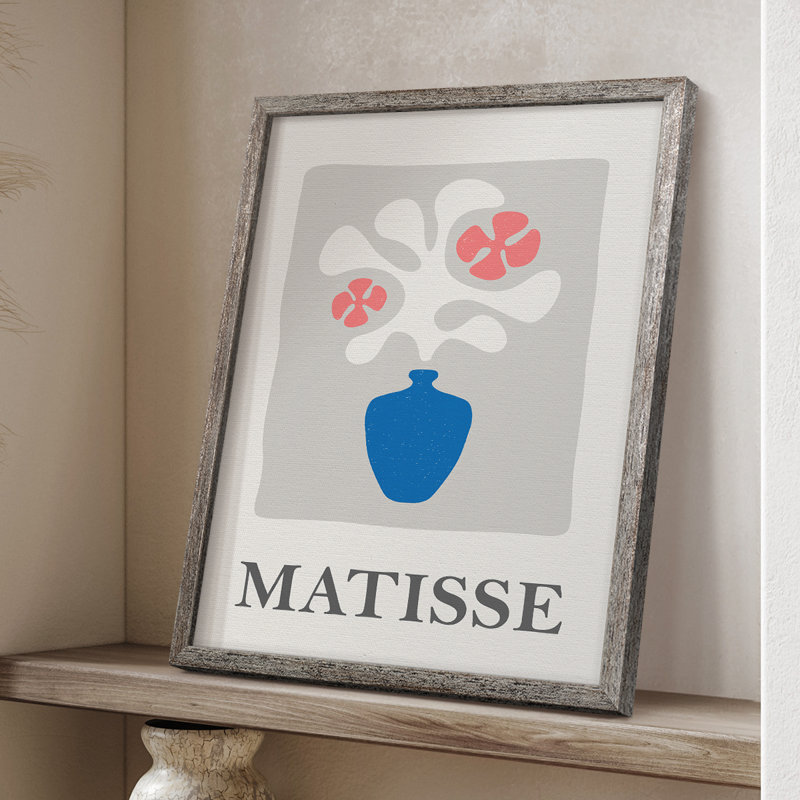Matisse CCLxx III, reproduction encadrée - bois massif, Argent rétro, 21" H x 17" W