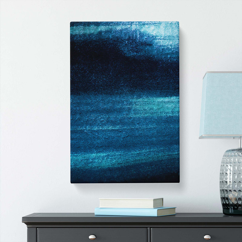 Midnight Blue In Abstract - Wrapped Canvas Print, 50cm H x 35cm W x 3cm D