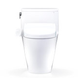 TOTO® WASHLET®+ Nexus® One-Piece Elongated 1.28 GPF Toilet and WASHLET S2 Bidet Seat, Cotton White - MW6423346CEFG#01