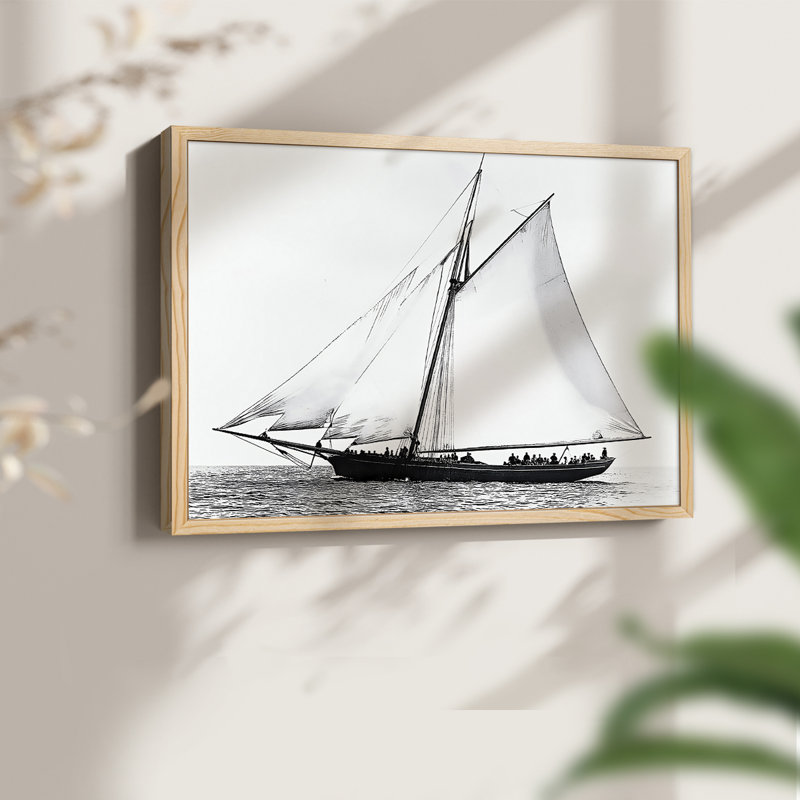 Série nautique - XLV III - Reproduction encadrée - Restickable, Naturel, H 11 po x l 14 po