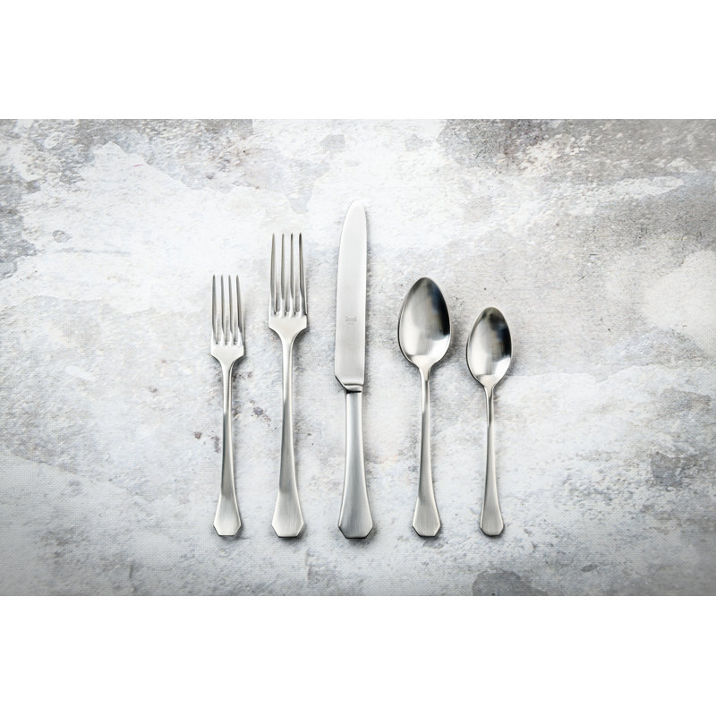 MEPRA MORETTO Stainless Steel Flatware Set, Ice Silver