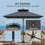 246cm Tilt Market Parasol-1408039902