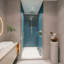 Porte de douche pivotante pour salle de bain, verre trempé de 1/4 po, largeur de 36 à 37 3/8 po, largeur de verre additionnel splendide, option de mise à niveau