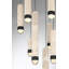 Lustre, 10 lumières, 22 po, noir mat, travertin-1498502671