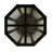 16 - Light Dimmable Lantern Geometric Chandelier