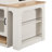 K&k 59.5" White Kitchen Island With Extendable Dining Table | Double-sided Storage, 2 Drawers & Built-in Power Outlet-663474354