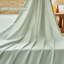 Ensemble de literie 100% coton lavé 4 pièces, 1 drap-housse, 1 drap plat et 2 taies d'oreiller, ensemble de draps texturés confortables-119423619-124550244