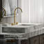 Components Bathroom Sink Spout With Ribbon Design