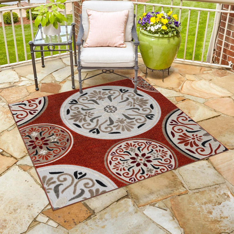 Tapis intérieur / extérieur Capus, Square 5'3"