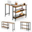 360° Rotating Sofa Side Table With 2-Tier Storage Shelves-300852336