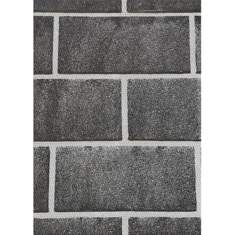 Tapis géométrique gris, Rectangle 5 pi x 7 pi