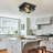 2 Light Farmhouse Flush Mount Ceiling Light-2 Pack (Bulbs Not Included)