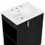 Meuble-lavabo de salle de bain avec lavabo, armoire de salle de bain avec tablette de rangement latérale ouverte-1178212168