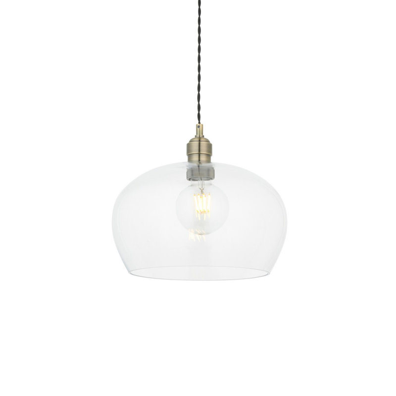 Parson 1 - Light Sphere Pendant, Antique Brass