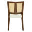 Ensemble de 2 chaises en rotin sans accoudoirs (noyer + beige)-627578302