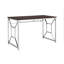Bureau brun pour un bureau efficace - espace de travail avec bureau de 47 po de largeur, égratignures en bois d'ingénierie, pieds, bureau de productivité à installation simple, tracas