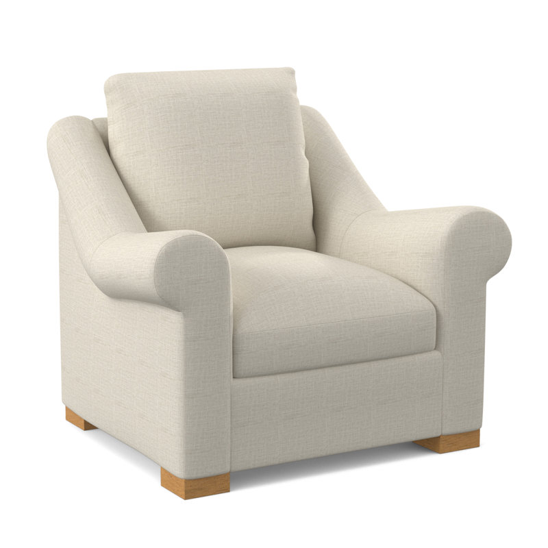 Chaise Canyon, Ambre, 100 % polyester lin Elise
