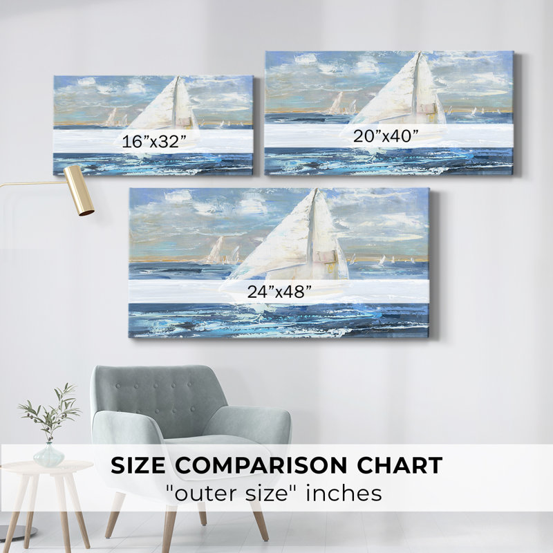 «Rounding Todd's Point», toile tendue avec châssis - Prêt à accrocher, H 16 po x l 32 po