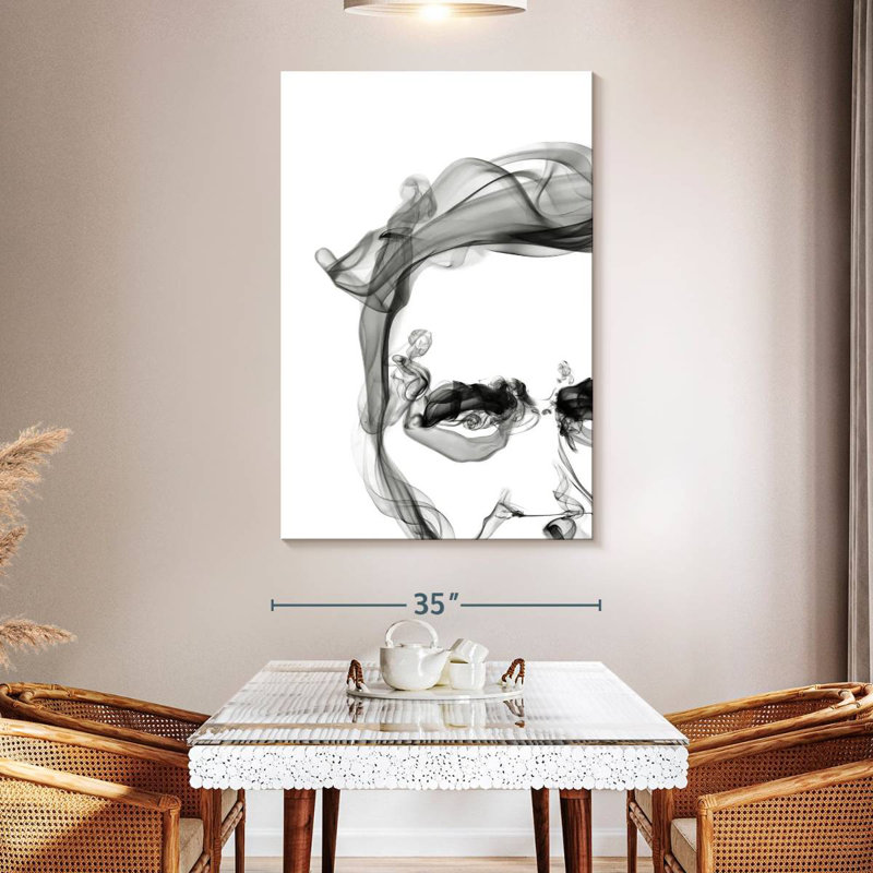 Lincoln Smoke Print, 51" H x 34" W