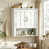 Blanc-Rangement mural - deux portes