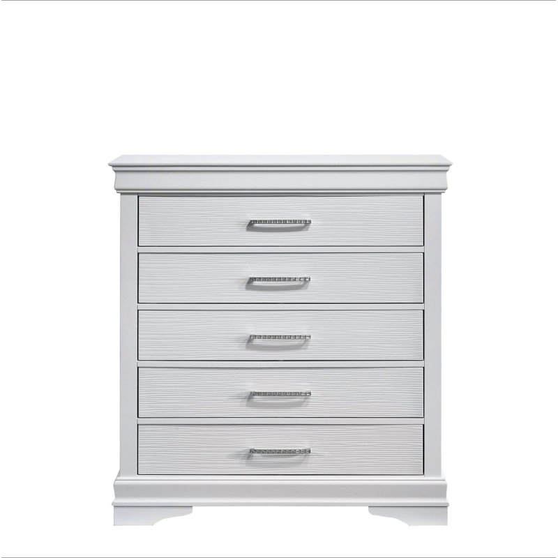 Commode moderne 5 tiroirs en bois