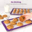 Plaque de pâtisserie en silicone U-Taste résistante à la chaleur de 500 ºF Macaron, demi-feuilles-71102442