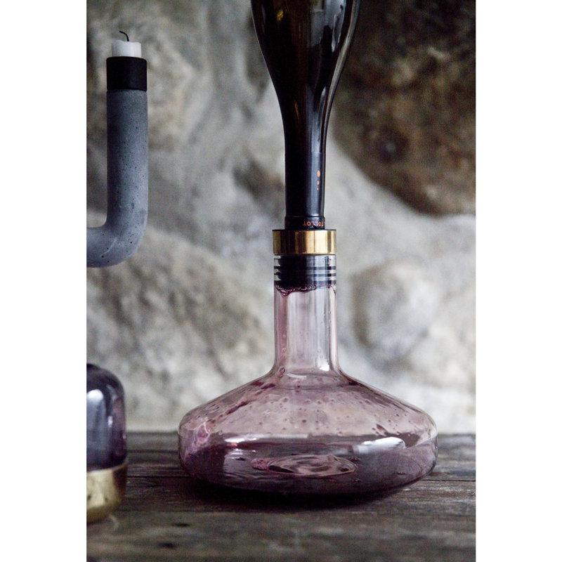 Norm Architects Wine Decanter, Clear/Brass