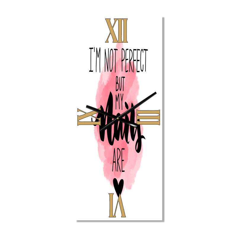Horloge murale I Am Not Perfect But My Nails are, Petit
