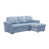Velours bleu clair est en rupture de stock