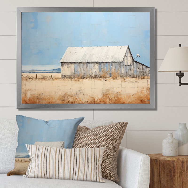Farmstead Elegance Countryside II, Cadre simple argenté, H 30 po x l 40 po x P 1,5 po