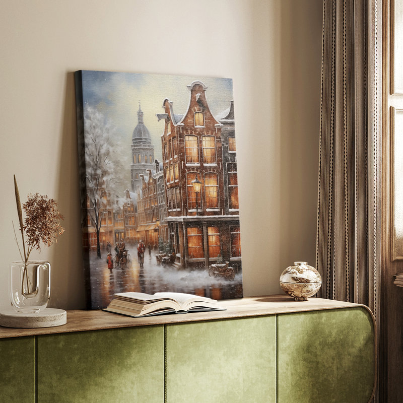 Art de Noël des Fêtes de Noël - galerie sur mesure Cavas, H 27 po x l 18 po