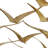 Gold Metal Bird Foiled Flying Home Wall Decor, 47" x 4" x 21"-1369060746
