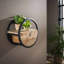 Circle Solid Wood Floating Shelf-70499523