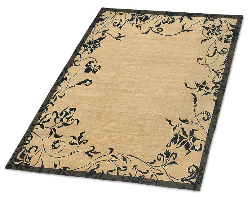 Venetia Hand Woven Wool Floral Area Rug, Rectangle 10' x 14'