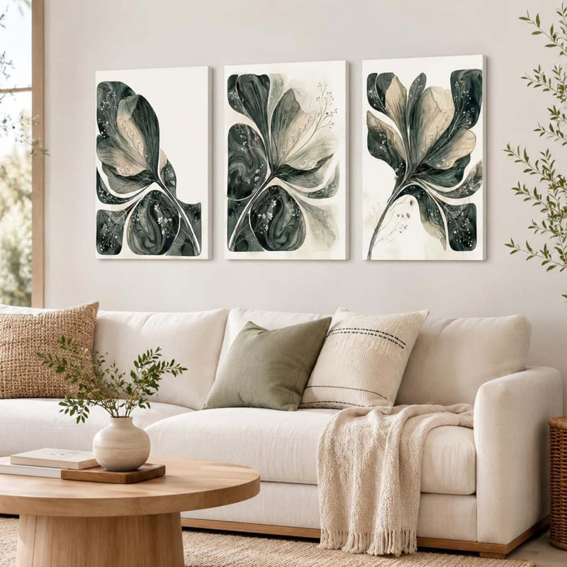 3 Piece Wrapped Canvas Wall Art