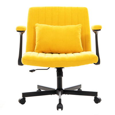 LuxeCriss Modern Criss Cross Office Chair with Adjustable Height Ergonomic Design
