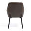 Ensemble de 2 chaises de salle à manger rembourrées en similicuir avec pieds en fer noir Berenice-1225177360
