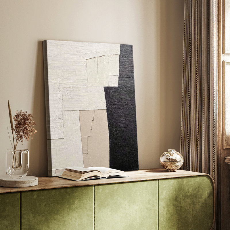 Série ABSTRACT DCLXIX - Toile tendue avec châssis de qualité supérieure - Prêt à être accroché, H 18 po x l 12 po