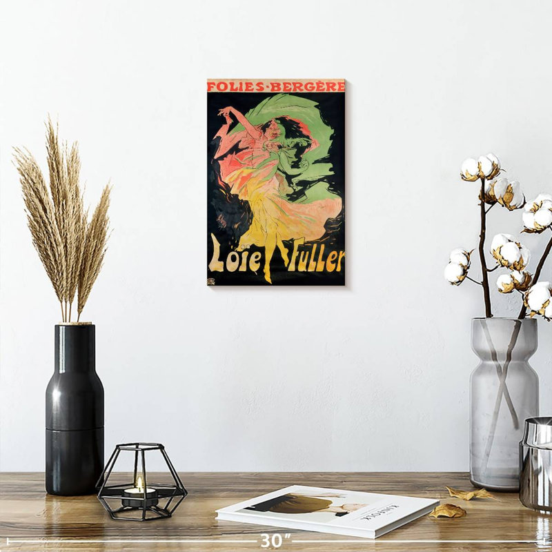 Folies Bergeres Loie Fuller 1897, H 24 po x l 16 po