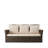 67.7" All-Weather Wicker 3-Seat Patio Sofa With Thick Biege Cushions -1462381687