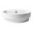 Alfi Brand 19.13'' White Porcelain Circular Bathroom Sink with Overflow