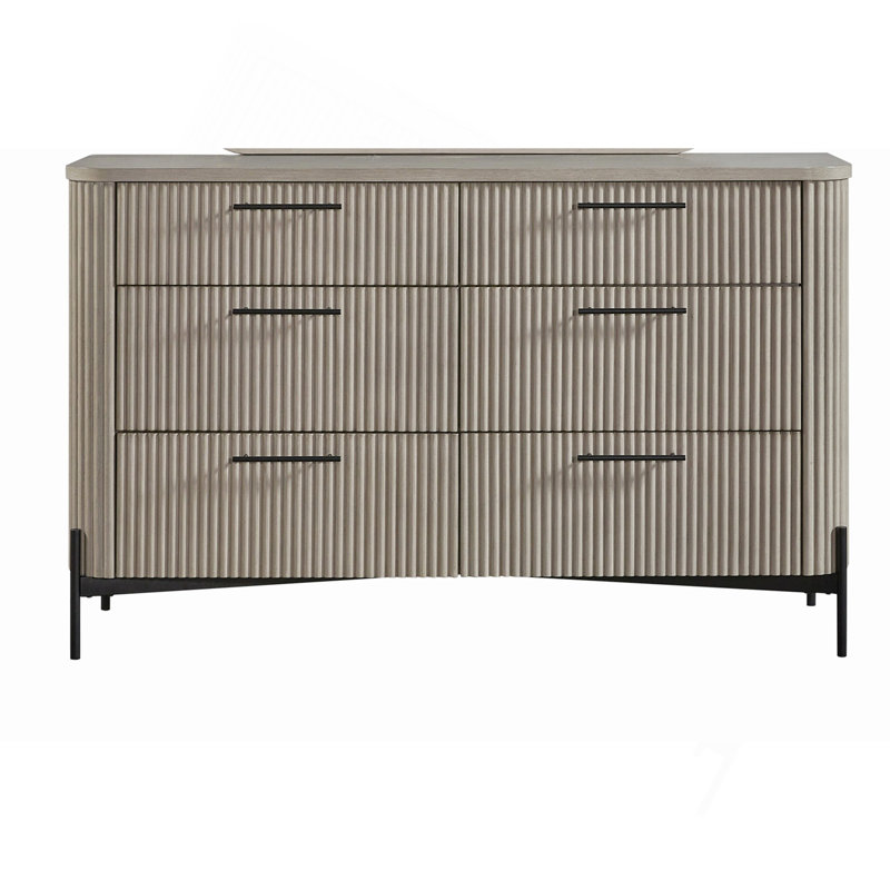 Commode 6 tiroirs - Taupe