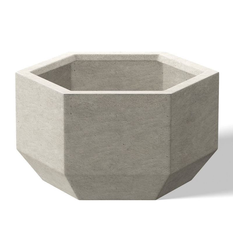 Armontae Handmade Planter Box, Light Gray, 11'' H X 18'' W X 15.5'' D